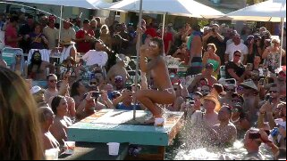 Naked Slut Pole Dance Pool Party Out of Control