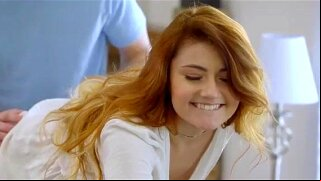 Redhead sex kitten Adria Rae gets her spinner body satisfied with a bare pussy pounding and plenty of anal play